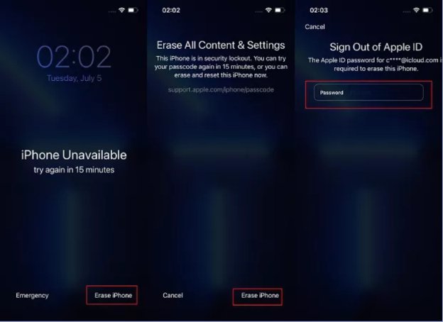 kilitli iphone sıfırlama bilgisayarsız