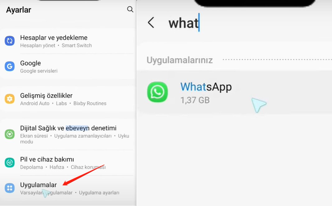 whatsapp indirme başarısız yükleme tamamlanamadı hatası - whatsapp önbelleğini ve verilerini temizleyin-1
