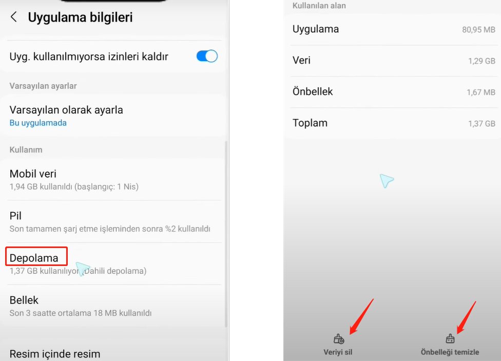 whatsapp indirme başarısız hatası çözümü - whatsapp önbelleğini ve verilerini temizleyin-2
