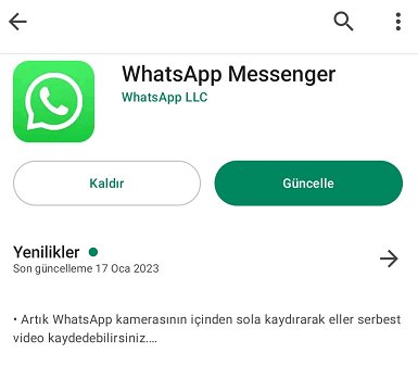 whatsapp görüntülü konuşma ses gitmiyor - WhatsApp'ı Güncelleyin