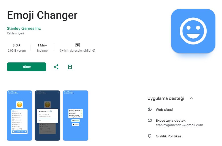 android telefona ios emoji nasıl yüklenir