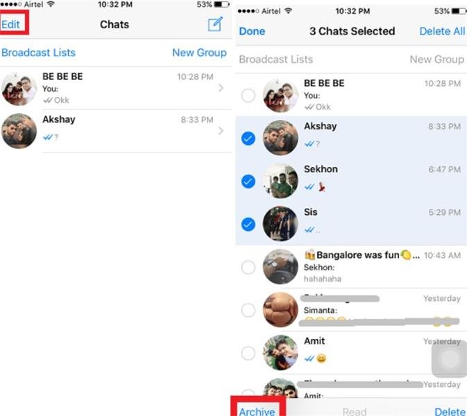 iphone whatsapp sohbet gizleme