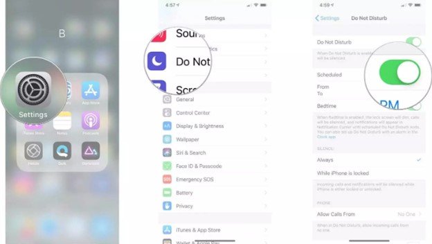WhatsApp'a girmeden mesaj gelmiyor - iPhone odak modunu devre dışı bırakın