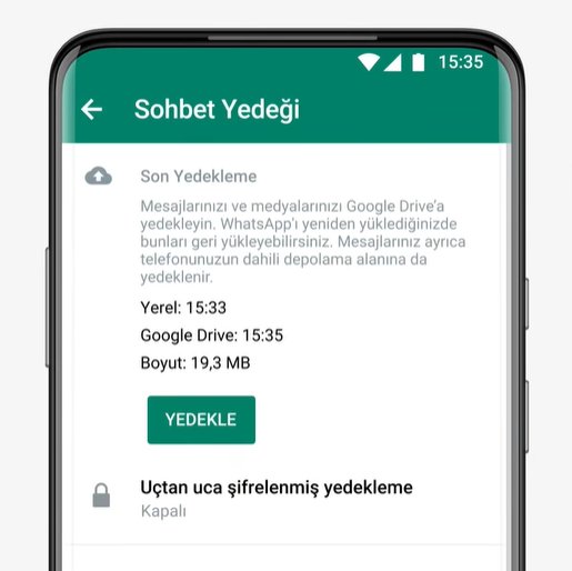 google drive whatsapp yedeğini android'e geri yükleme-1