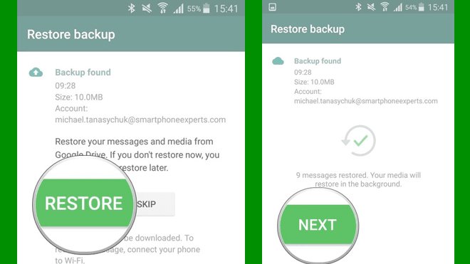 Başkasının WhatsApp Mesajlarını Okumak için Yedekleme Nasıl Geri Yüklenir