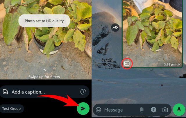 whatsapp hd fotoğraf gönderme