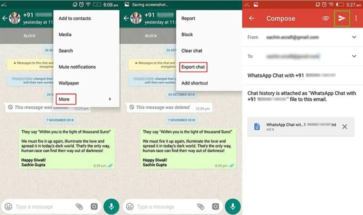 whatsapp yeni telefona aktarma programsız