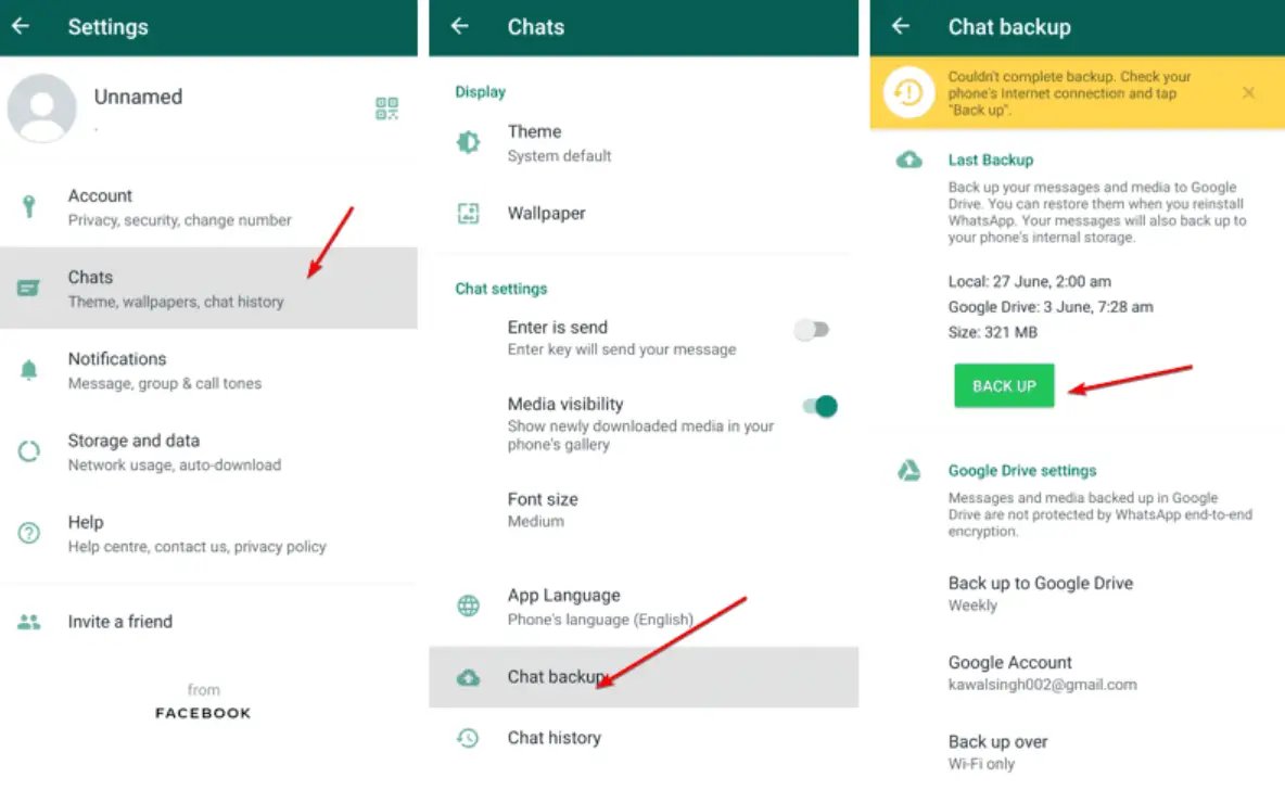 google drive ile whatsapp yeni telefona aktarma-1