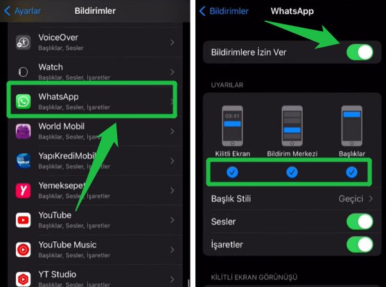 telefon ayarlarını kontrol et