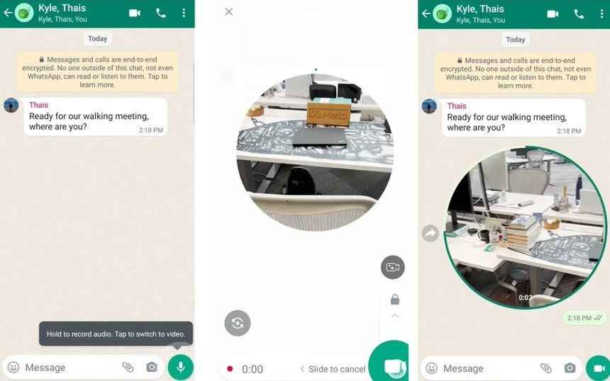 whatsapp görüntülü mesajlar nasıl gönderilir