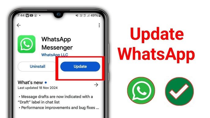 WhatsApp güncelleme sorunu