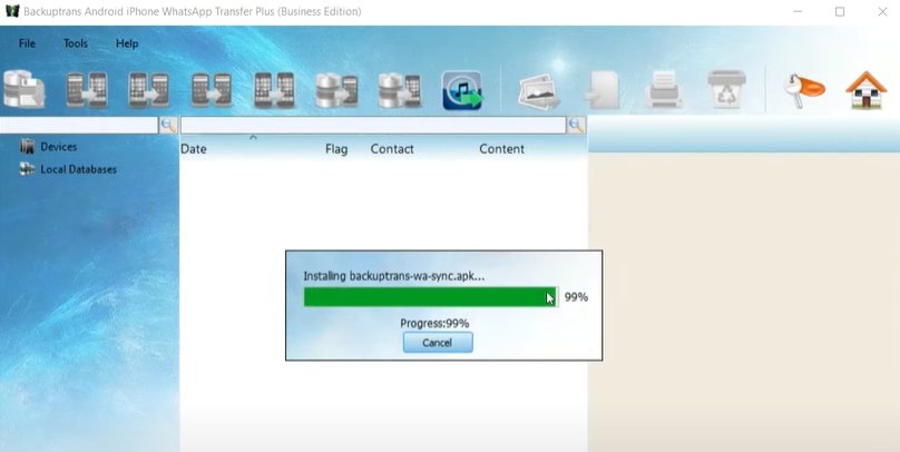 backuptrans ile whatsapp başka telefona aktarma