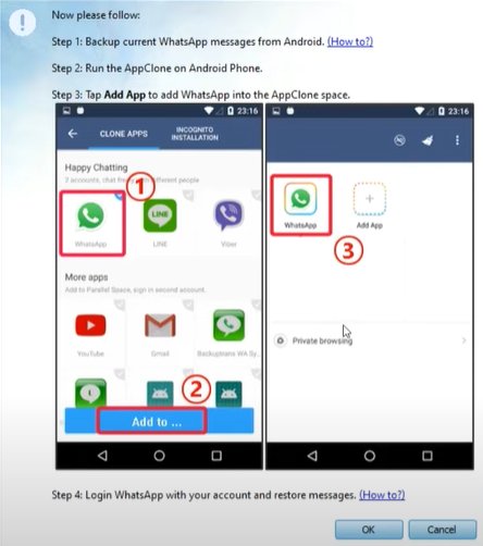 backuptrans ile whatsapp sohbetleri başka telefona aktarma
